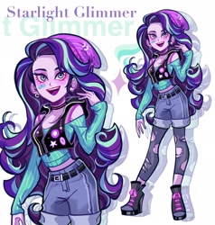 Size: 1948x2048 | Tagged: safe, artist:libbly_libby, starlight glimmer, human, equestria girls, g4, female, simple background, solo, white background