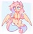 Size: 1396x1450 | Tagged: safe, artist:sillyp0ne, fluttershy, pegasus, pony, g4, alternate mane color, blue eyes, blushing, colored hooves, colored pinnae, cute, ear fluff, eyelashes, female, flower, flying, hooves to the chest, long mane, long tail, mare, open mouth, open smile, passepartout, pink mane, pink tail, shyabetes, signature, simple background, smiling, solo, spread wings, tail, two toned mane, two toned tail, unshorn fetlocks, white background, wings, yellow coat