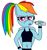 Size: 668x718 | Tagged: safe, artist:alonso1711, rainbow dash, anthro, g4, alternate hairstyle, arm band, bikini, breasts, busty rainbow dash, clothes, exercise, female, open mouth, ponytail, simple background, solo, sports bra, swimsuit, water bottle, white background, workout