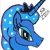 Size: 226x225 | Tagged: safe, artist:serega2009, princess luna, alicorn, g4, simple background, solo, white background