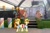 Size: 2048x1361 | Tagged: safe, artist:allisonpopick, flam, flim, pony, unicorn, g4, bowtie, brothers, clothes, duo, duo male, flim flam brothers, glasgow, hat, horn, irl, male, meme, photo, ponies in real life, ponified meme, raised hoof, scotland, siblings, stallion, willy's chocolate experience