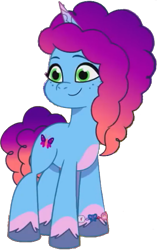 Size: 383x609 | Tagged: safe, edit, edited screencap, editor:pascalmulokozi2, screencap, misty brightdawn, pony, unicorn, g5, my little pony: tell your tale, background removed, episode needed, horn, not a vector, rebirth misty, simple background, solo, transparent background