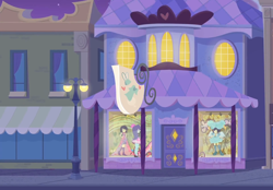 Size: 1920x1337 | Tagged: safe, composite screencap, edit, edited screencap, screencap, rarity, human, display of affection, equestria girls, g4, my little pony equestria girls: better together, boutique, clothes, lamppost, pantyhose, raritights, skirt, street, sweater, turtleneck
