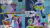 Size: 2000x1125 | Tagged: safe, edit, edited screencap, editor:quoterific, screencap, minuette, spike, twilight sparkle, alicorn, dragon, pony, unicorn, amending fences, g4, season 5, bipedal, floppy ears, horn, shutter shades, sunglasses, sunglasses on head, twilight sparkle (alicorn)