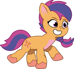 Size: 797x747 | Tagged: safe, artist:prixy05, scootaloo (g3), earth pony, pony, g3, g3.5, g5, my little pony: tell your tale, female, filly, foal, g3 to g5, generation leap, mare, simple background, solo, transparent background, vector