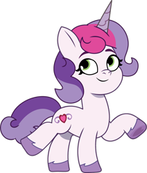 Size: 750x884 | Tagged: safe, artist:prixy05, sweetie belle (g3), pony, unicorn, g3, g3.5, g5, my little pony: tell your tale, female, filly, foal, g3 to g5, generation leap, horn, mare, simple background, solo, transparent background, vector