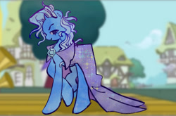 Size: 1030x681 | Tagged: safe, artist:brebbard, trixie, boast busters, g4, cape, clothes, trixie's cape