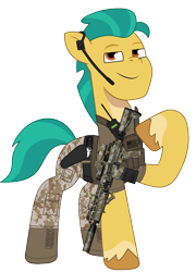 Size: 1096x1526 | Tagged: safe, artist:edy_january, artist:prixy05, edit, vector edit, hitch trailblazer, earth pony, pony, g5, my little pony: tell your tale, armor, assault rifle, body armor, boots, clothes, combat knife, delta forces, gun, handgun, knife, military, military pants, military pony, military uniform, pants, pistol, radio, ragning bull (revolver), revolver, rifle, shirt, shoes, simple background, soldier, soldier pony, special forces, tactical vest, transparent background, uniform, united states, us army, vector, vest, weapon, xm7