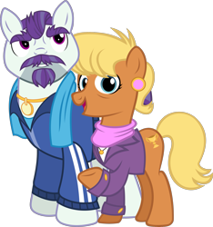 Size: 3017x3218 | Tagged: safe, artist:90sigma, artist:philomenathephoenix, edit, vector edit, mr. stripes, ms. harshwhinny, earth pony, pony, g4, games ponies play, the saddle row review, .svg available, duo, duo male and female, female, high res, male, mare, ship:harshstripes, shipping, simple background, smiling, stallion, straight, transparent background, vector