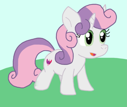 Size: 855x722 | Tagged: safe, artist:cmara, sweetie belle, pony, unicorn, g4, female, horn, solo