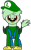 Size: 480x783 | Tagged: safe, artist:rydersimmer, oc, oc only, oc:gregory griffin, griffon, g4, clothes, costume, facial hair, luigi, luigi hat, male, mar10 day, mario day, moustache, simple background, solo, super mario bros., transparent background