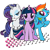 Size: 2048x2048 | Tagged: artist needed, safe, alternate version, rainbow dash, rarity, twilight sparkle, alicorn, pegasus, pony, unicorn, g4, official, abstract background, black outlines, checkered, closed mouth, design, female, folded wings, grin, horn, lidded eyes, looking at you, mare, open mouth, open smile, poster, raised hoof, retro, simple background, smiling, spread wings, sticker, stock vector, transparent background, trio, trio female, twilight sparkle (alicorn), vector, wings, zazzle