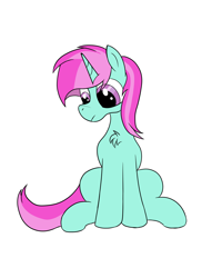Size: 1600x2000 | Tagged: safe, artist:amateur-draw, oc, oc only, oc:belle boue, unicorn, horn, male, simple background, sitting, solo, white background