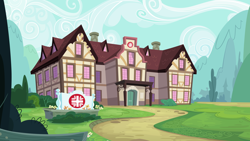 Size: 5334x3000 | Tagged: safe, artist:cloudy glow, g4, .ai available, background, no pony, ponyville hospital, vector