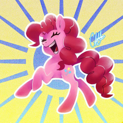 Size: 828x828 | Tagged: safe, artist:lizkawaiiiart, pinkie pie, earth pony, pony, g4, female, solo