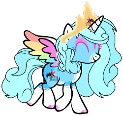 Size: 620x584 | Tagged: safe, artist:jemimasparkle, oc, oc only, oc:jemima sparkle, oc:jemimasparkle, alicorn, pony, g4, female, simple background, solo, transparent background