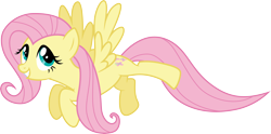 Size: 6038x3000 | Tagged: safe, artist:cloudy glow, fluttershy, pegasus, pony, g4, .ai available, cute, female, flying, happy, mare, shyabetes, simple background, smiling, solo, transparent background, vector