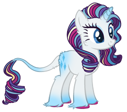 Size: 1256x1112 | Tagged: safe, artist:plixine, rarity, pony, g4, alternate design, rainbow power, simple background, solo, transparent background