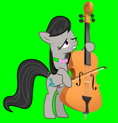 Size: 579x602 | Tagged: safe, artist:alethila, octavia melody, earth pony, pony, fighting is magic, fighting is magic aurora, g4, adobe flash, bipedal, cello, female, green background, mare, musical instrument, simple background, solo