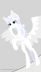 Size: 1500x2600 | Tagged: safe, artist:cassandra211190, oc, oc:κασσάνδρα, alicorn, pony, alicorn oc, horn, wings