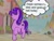 Size: 1861x1418 | Tagged: safe, artist:eeriezoundzz, starlight glimmer, pony, unicorn, g4, ^^, adorabolical, balloon, cute, death wish, equal cutie mark, evil starlight, eyes closed, female, glimmerbetes, happy, horn, mare, our town, outdoors, s5 starlight, smiling, solo, walking