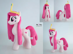 Size: 2200x1618 | Tagged: safe, artist:meplushyou, pony, adventure time, irl, photo, plushie, ponified, princess bubblegum, solo