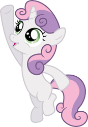 Size: 3000x4336 | Tagged: safe, artist:cloudy glow, sweetie belle, pony, unicorn, g4, ponyville confidential, .ai available, female, filly, foal, horn, jumping, simple background, solo, transparent background, vector
