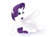 Size: 640x479 | Tagged: safe, artist:tkshoelace, rarity, pony, unicorn, g4, female, horn, mare, reaching, simple background, solo, white background