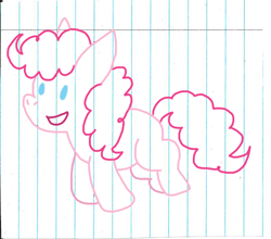 Size: 794x700 | Tagged: safe, artist:cmara, pinkie pie, earth pony, g4, doodle, female, solo