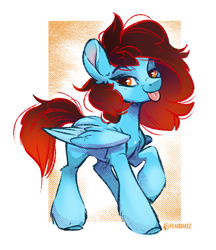 Size: 865x1003 | Tagged: safe, artist:kez, oc, oc only, pegasus, pony, :p, pegasus oc, solo, tongue out