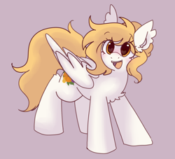 Size: 2200x2000 | Tagged: safe, artist:php193, artist:pudgby, oc, oc:bountiful harvest, oc:harvest bounty, pegasus, pony, bat ears, blonde mane, blonde tail, female, happy, mare, pegasus oc, tail