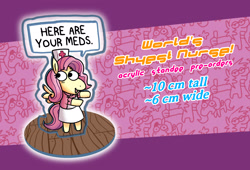 Size: 2500x1700 | Tagged: safe, artist:punkittdev, fluttershy, rainbow dash, pegasus, semi-anthro, g4, cute, dialogue, female, flutternurse, mare, nurse outfit, open mouth, open smile, shyabetes, smiling, solo focus, speech bubble, suddenly hands, take your meds, text, thumbs up