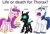 Size: 1050x720 | Tagged: safe, artist:unitxxvii, princess cadance, shining armor, thorax, alicorn, changeling, pony, unicorn, g4, the times they are a changeling, female, horn, implied spike, male, mare, simple background, stallion, teary eyes, text, trio, white background
