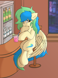 Size: 1930x2590 | Tagged: safe, alternate version, artist:hcl, oc, oc only, oc:hcl, pegasus, pony, solo