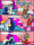 Size: 961x1280 | Tagged: safe, artist:asuraludu, discord, princess celestia, princess luna, alicorn, draconequus, pony, g4, annoyed, butt, camera, chaos, cheerleader, cheerleader outfit, clothes, comic, crossdressing, discord being discord, discorded landscape, fat shaming, female, glasses, male, mare, plot, scarf, skirt, tail, tail pull