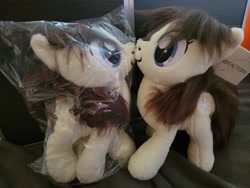 Size: 4000x3000 | Tagged: safe, artist:onlyfactory, oc, oc only, oc:frosty flakes, earth pony, pony, yakutian horse, bootleg, female, irl, mare, photo, plushie, self paradox, solo