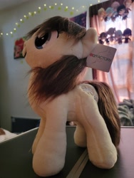 Size: 3000x4000 | Tagged: safe, artist:onlyfactory, oc, oc only, oc:frosty flakes, earth pony, pony, yakutian horse, bootleg, female, irl, mare, photo, plushie, solo