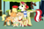 Size: 2578x1681 | Tagged: safe, artist:pastelnightyt, applejack, flim, oc, oc:caramel pear, oc:pear harvest, earth pony, pony, g4, alternate design, base used, colt, earth pony oc, eyes closed, female, filly, foal, group, group hug, high res, hug, male, mare, offspring, parent:applejack, parent:flim, parents:flimjack, quartet, ship:flimjack, shipping, signature, smiling, stallion, straight