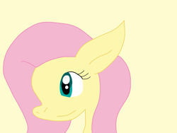 Size: 2048x1536 | Tagged: safe, artist:cmara, fluttershy, pegasus, pony, g4, female, simple background, solo, yellow background