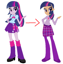 Size: 550x559 | Tagged: safe, artist:selenaede, twilight sparkle, human, equestria girls, g4, base used, redesign, simple background, solo, transparent background