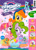 Size: 727x999 | Tagged: safe, applejack, fluttershy, pinkie pie, rarity, spike, twilight sparkle, alicorn, dragon, earth pony, pegasus, pony, unicorn, g4, 2d, alternate color palette, apple, bag, balloon, barcode, bootleg, bubble, camera, cover, cupcake, cyrillic, folded wings, food, heart, horn, implied rainbow dash, logo, looking at each other, looking at someone, magazine, open mouth, ponyashki, rainbow, recolor, russia, russian, scissors, spread wings, twilight sparkle (alicorn), wings, поняшки