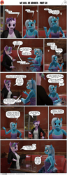 Size: 2000x5190 | Tagged: safe, artist:stellarator, starlight glimmer, trixie, anthro, unguligrade anthro, comic:we will be adored, comic:we will be adored part 60, g4, 3d, alcohol, blender, blender cycles, breasts, female, lesbian, ship:startrix, shipping