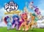 Size: 624x455 | Tagged: safe, hitch trailblazer, izzy moonbow, misty brightdawn, pipp petals, sparky sparkeroni, sunny starscout, zipp storm, dragon, earth pony, pegasus, pony, unicorn, g5, my little pony: a zephyr heights mystery, official, 2d, 3d, cloud, female, flying, game, grass, horn, korean, logo, looking at you, looking away, lowres, male, mane five, mane seven (g5), mane six (g5), mare, royal sisters (g5), siblings, sisters, sky, smiling, stallion, video game, zephyr heights