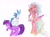 Size: 2048x1504 | Tagged: safe, artist:petaltwinkle, princess cadance, shining armor, twilight sparkle, alicorn, pony, unicorn, g4, alternate hairstyle, bowtie, bride, clothes, dress, female, floppy ears, groom, mare, meme, redraw, riding, riding a pony, simple background, sweat, the bride and the ugly ass groom, unicorn twilight, veil, wedding dress, wedding veil, white background