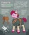 Size: 2800x3300 | Tagged: safe, artist:cracklewink, pinkie pie, earth pony, pony, g4, alternate hairstyle, amalgamation, bandage, bolas, clothes, female, harmony syndrome, headband, infection au, last hope lily, mare, saddle, satchel, scar, solo, tack