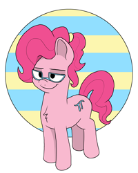 Size: 2668x3332 | Tagged: safe, artist:doodledonutart, pinkie pie, earth pony, pony, g4, alternate cutie mark, glasses, pi, pi day, solo