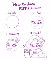 Size: 1696x2048 | Tagged: safe, artist:maren, pipp petals, pegasus, pony, g5, circle, doodle, first you draw a circle, how to draw, tutorial