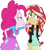 Size: 2307x2520 | Tagged: safe, edit, edited screencap, editor:mrtoonlover83, screencap, pinkie pie, sunset shimmer, human, equestria girls, g4, background removed, duo, female, needs more jpeg, not a vector, simple background, transparent background, wrong aspect ratio