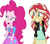 Size: 2887x2520 | Tagged: safe, edit, edited screencap, editor:mrtoonlover83, screencap, pinkie pie, sunset shimmer, human, equestria girls, g4, background removed, duo, female, needs more jpeg, not a vector, simple background, transparent background, wrong aspect ratio