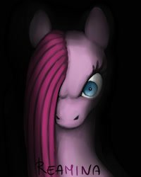 Size: 1600x2000 | Tagged: safe, artist:reamina, pinkie pie, earth pony, pony, g4, bust, pinkamena diane pie, portrait, solo